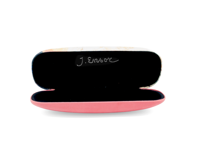 Brillenkoker , James Ensor, Portret met maskers