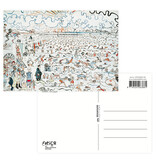 Ansichtkaart, 10 x 15 cm, James Ensor,  De baden van Oostende