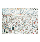 Carte postale, James Ensor,  Les bains d'Ostende