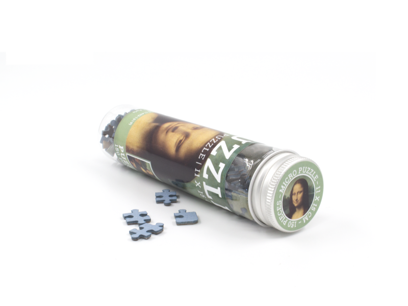Mini puzzle in tube, 150 pieces , Mona Lisa, Da Vinci
