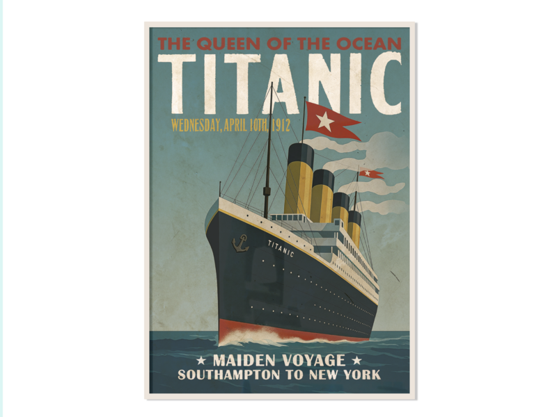 Mini-Poster, A3, Titanic