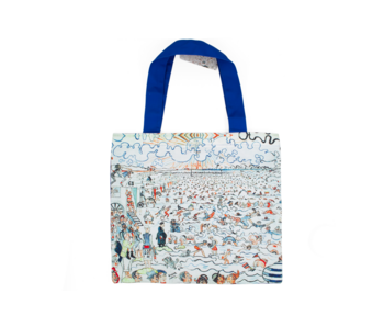 Cotton Beach Bag ,  James Ensor, The Baths at Ostend