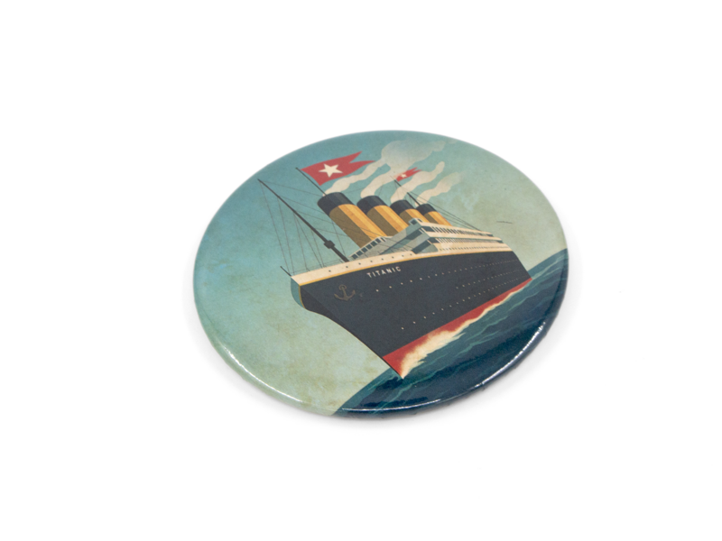 Pocket Mirror , Ø 80 mm, Titanic