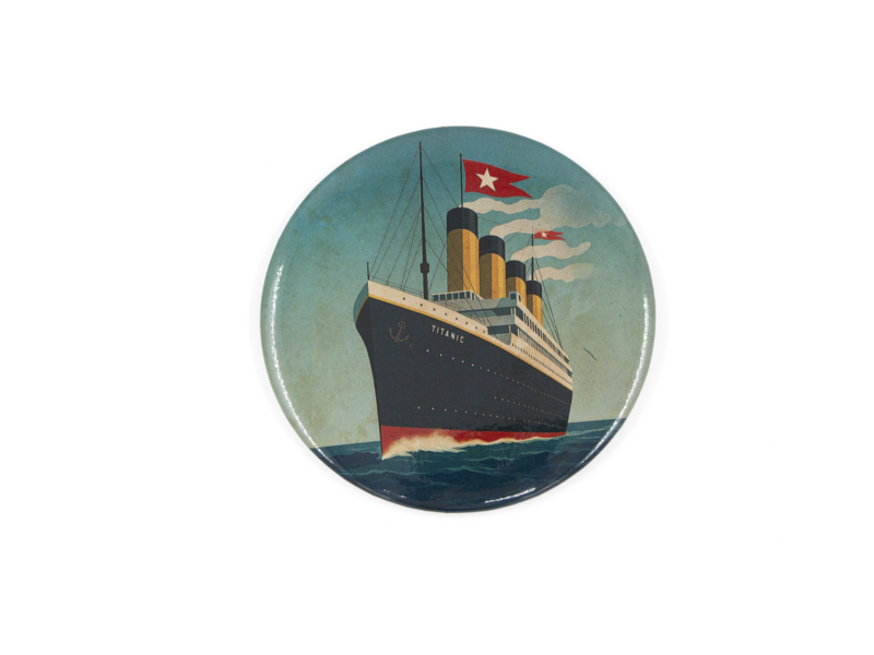 Taschen spiegel Ø 80 mm, Titanic