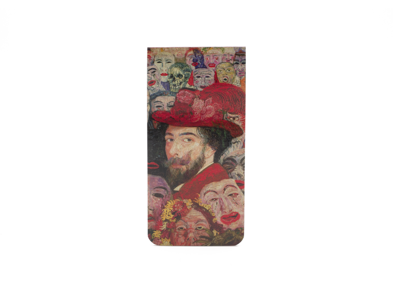 Signet magnétiques,  James Ensor, Autoportrait avec masques