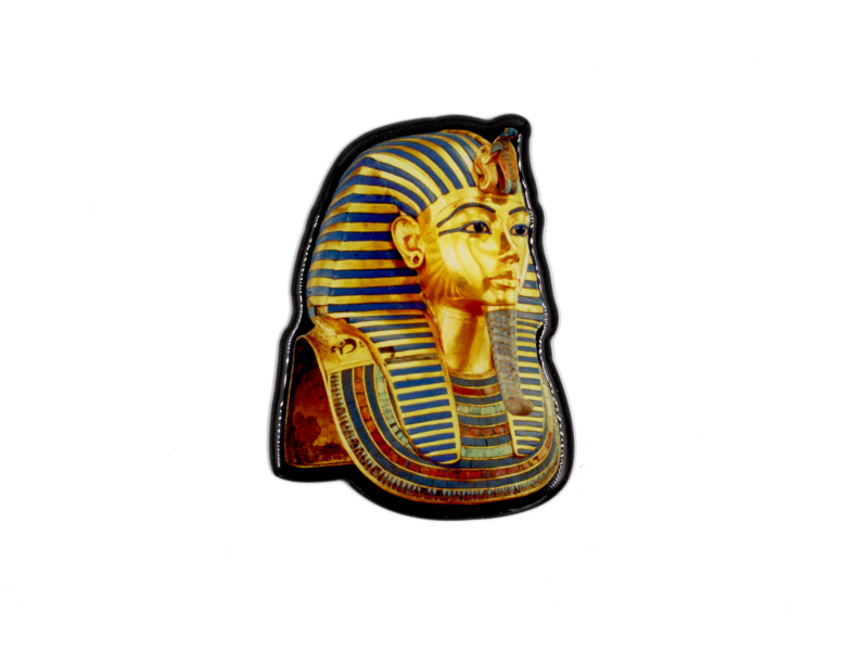 Aimant de réfrigérateur en époxy contour, Toutankhamon