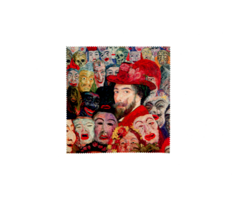 Chiffon à lunettes, James Ensor, Portrait avec masques