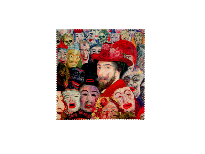 Paño de lente, James Ensor, Retrato con máscaras