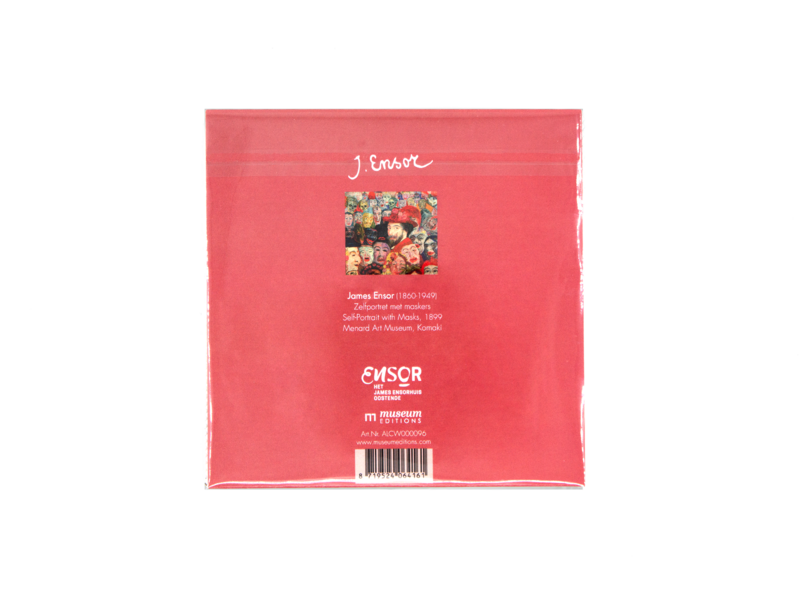 Chiffon à lunettes, James Ensor, Portrait avec masques