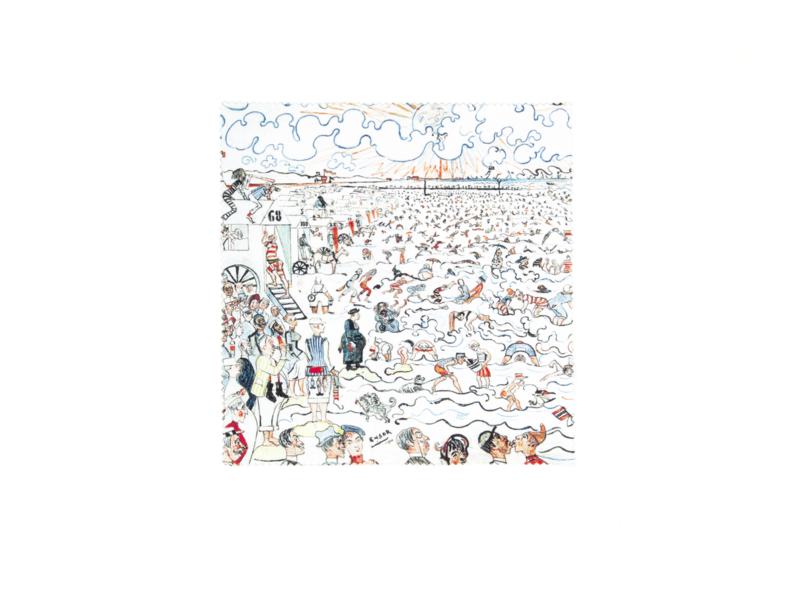 Lens cloth, James Ensor, The Baths at Ostende