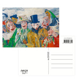 Postal, 10 x 15 cm,  James Ensor, Detalle de la Intriga