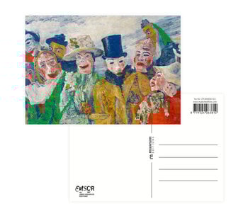 Postcard, 10 x 15 cm,  James Ensor, Detail from the Intrigue