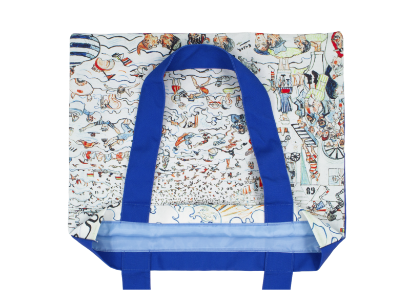 Sac de plage en coton, James Ensor, Les Bains d'Ostende