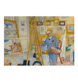 Carte postale, 10 x 15 cm, James Ensor, Peintre squelette