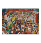 Carte postale, 10 x 15 cm, James Ensor, Entrée du Christ