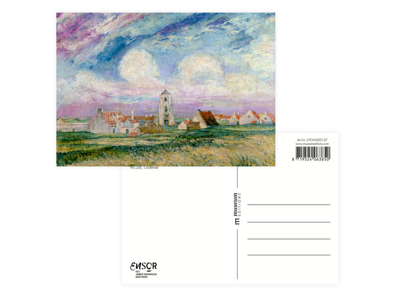 Postkarte, 10 x 15 cm,  James Ensor, Blick auf Mariakerke