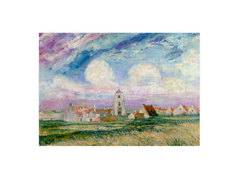 Postal, 10 x 15 cm,  James Ensor, Vista de Mariakerke