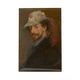 Koelkastmagneet, James Ensor, Zelfportret met bloemen hoed