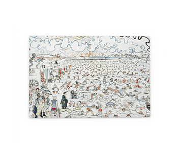 Koelkastmagneet, James Ensor, De baden van Oostende