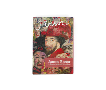 Kaartenmapje, L, 10  dubbele kaarten, James Ensor