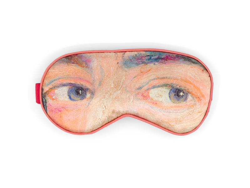 Sleeping mask, James Ensor, Detail Self-Portrait with Masks