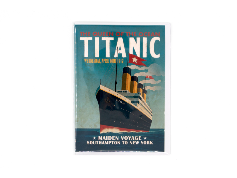 Tarjeta doble con sobre, Titanic