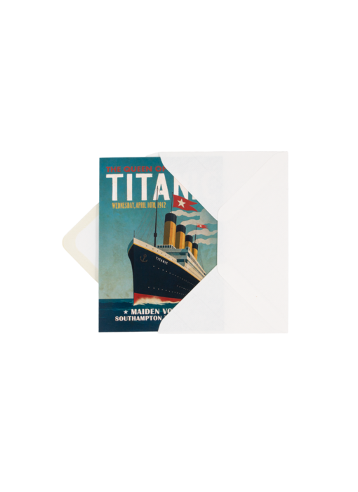 Dubbele kaart met envelop,  Titanic