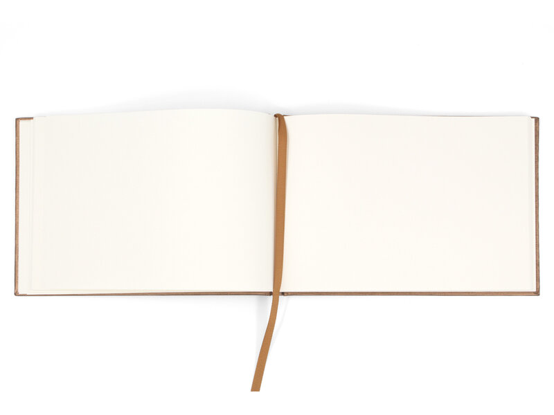 Cuaderno de bocetos ORO/COBRE con inserto para postal, horizontal