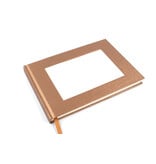 GOLD/COPPER sketchbook with insert for postcard, horizontal