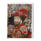 Carte double avec enveloppe, James Ensor, Autoportrait avec masques