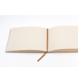 Linen hardcover Drawing Book, A5 , beige, Landscape