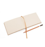 Cuaderno de dibujo, A6, tapa de lino, format paysage -