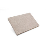 Carnet de dessin, format A6, couverture en lin, beige, format paysage