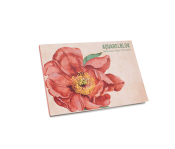 Carnet de dessin à l'aquarelle,,A6 , Pivoines