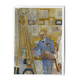 Tarjeta doble con sobre, James Ensor,  Pintor de esqueletos