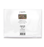 Dubbele kaart met envelop,  James Ensor, Intrede van Christus