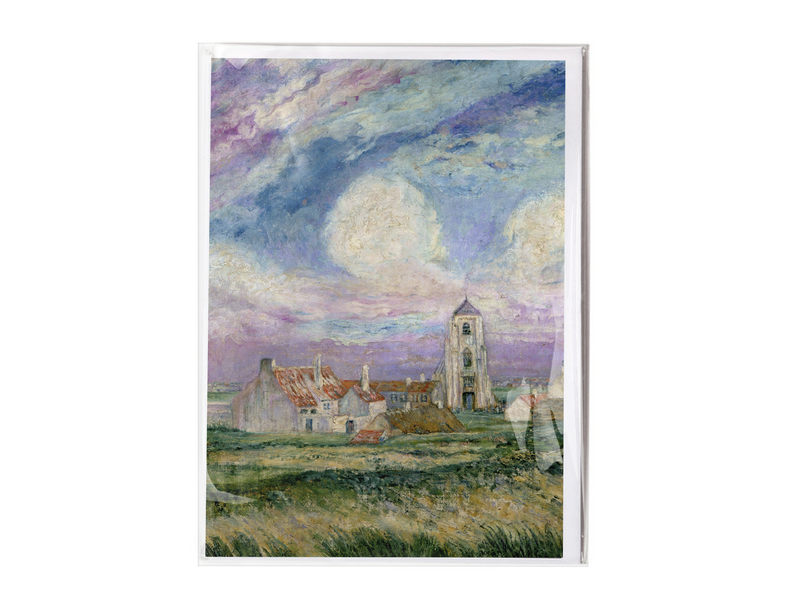 Doppelkarte mit Umschlag,  James  Ensor,  Blick auf Mariakerke