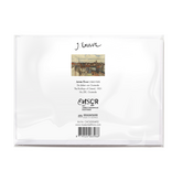 Carte double avec enveloppe, James Ensor, Les toits d'Ostende