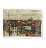 Doppelkarte mit Umschlag,  James  Ensor,  Die Dächer von Ostende