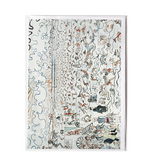Carte double avec enveloppe, James Ensor,  Les bains d'Ostende