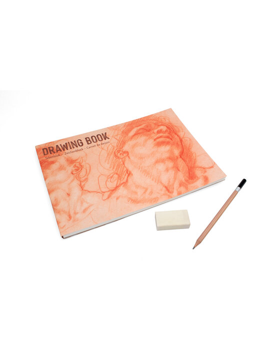 Cuaderno de bocetos A4, Hendrick Goltzius, dos cabezas de hombres