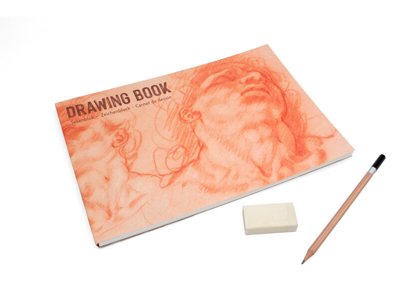 Drawingbook, A4 Hendrick Goltzius, Two Male Heads