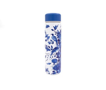 Travel Thermos, bottle, Delft Blue birds, Rijksmuseum