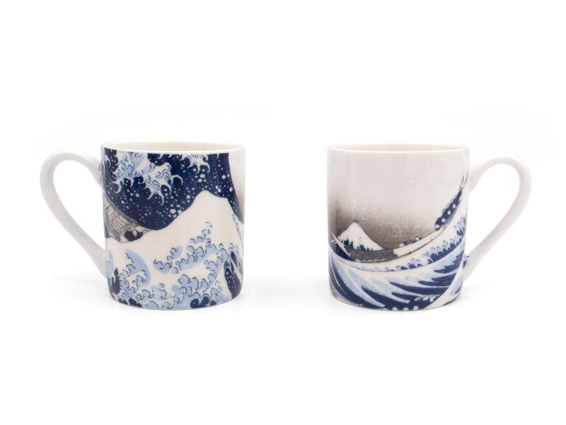 Service à expresso, La Grande Vague, Hokusai