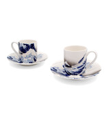 Set de espresso, La Grande Vague, Hokusai