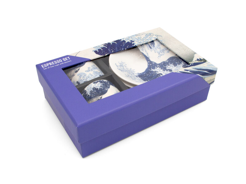 Espresso-Set, Die große Welle, Hokusai