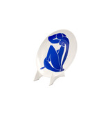 Porseleinen bord, Ø 20  cm, Henri Matisse, Blauw naakt II
