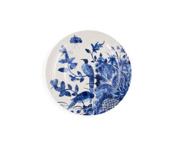 Assiette en porcelaine, Ø 20 cm, Oiseaux de Delft Blue