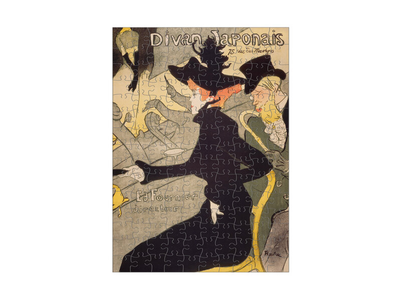 Micro rompecabezas de 150 piezas,  Divan Japonais, Toulouse Lautrec