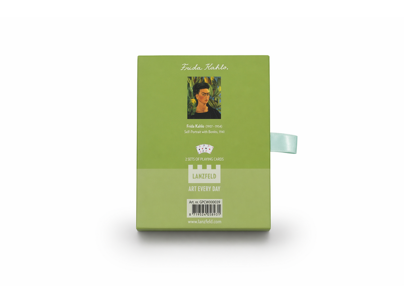 Set of 2 playing cards,Frida Kahlo